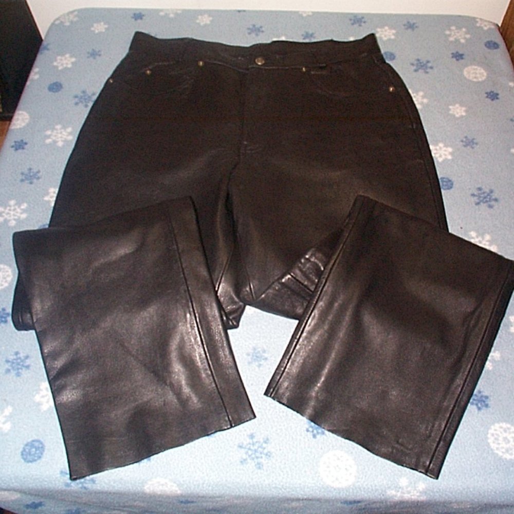 Mens leather pants sz. 38 Flying Bikers Oakwood